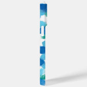 Coques Case-Mate iPhone Galets bleu vert moderne Art Abstrait Personnalise (Verso / Droite)