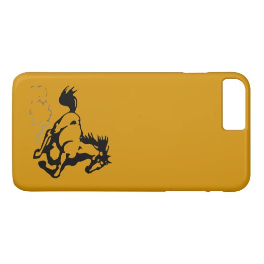 Coques Case-Mate iPhone Galloping Horse sauvage et libre (Dos (Horizontal))