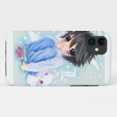 Coques Case-Mate iPhone Garçon mignon d'anime avec le lapin de lucette et (Dos (Horizontal))
