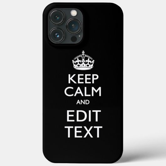 Coques Case-Mate iPhone Garde calme personnalisé ET Modifier Texte (Verso)
