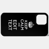 Coques Case-Mate iPhone Garde calme personnalisé ET Modifier Texte (Verso (horizontal))