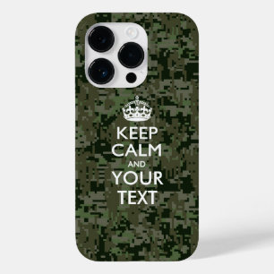 Coque Pour iPhone 14 Pro Garde calme personnalisé ET Votre Texte