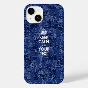 Coque Pour iPhone 14 Garde calme personnalisé ET Votre Texte