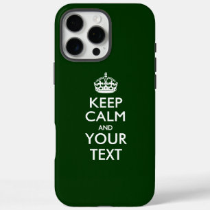 Coques iPhone 16 Pro Max Garde calme personnalisé ET Votre Texte