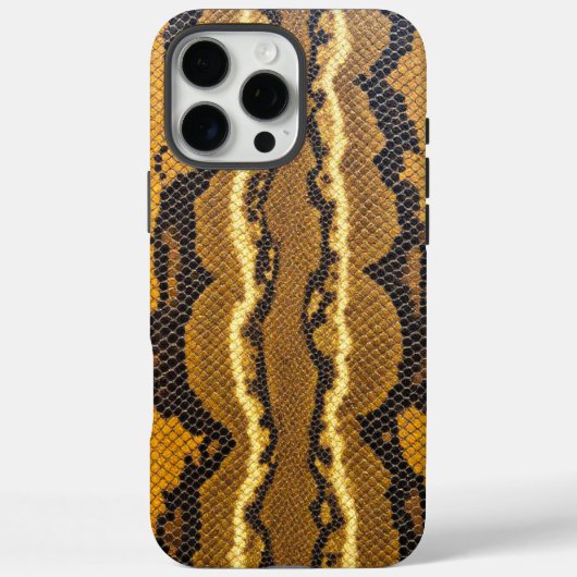 Coques Case-Mate iPhone Garde du serpent : Peau léopard jaune (Verso)
