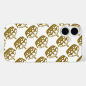 Coques Case-Mate iPhone Garde ton calme et continue Couronne dorée sur fon (Verso (horizontal))