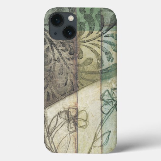 Coques Case-Mate iPhone Garden Panel with Leaves, Flowers, and Grass (Verso)