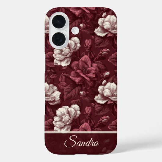 Coques Case-Mate iPhone Gardénias Nom Cadeau de Mariage Classique (Verso)