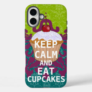 iPhone 16 Plus Case GARDER CALME et manger Cupcakes changer aqua n'imp