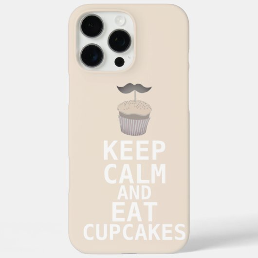 Coques Case-Mate iPhone GARDER CALME et manger Cupcakes changer aqua n'imp (Verso)