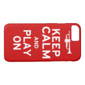 Coques Case-Mate iPhone Garder la trompette calme (Dos (Horizontal))