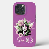 Coques Case-Mate iPhone Garder l'enfant à fleurs sauvage (Verso)