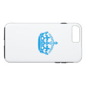 Coques Case-Mate iPhone Gardez calme couronne bleue (Dos (Horizontal))