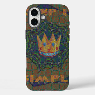 iPhone 16 Plus Case Gardez la simplicité : le design Motif de la Clart
