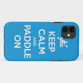 Coques Case-Mate iPhone gardez le calme et barbotez dessus (Dos (Horizontal))