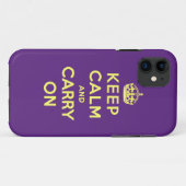 Coques Case-Mate iPhone Gardez le calme et continuez (Dos (Horizontal))
