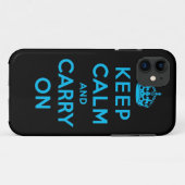 Coques Case-Mate iPhone gardez le calme et continuez (Dos (Horizontal))