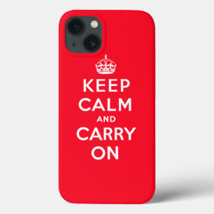Coques Pour iPhone Gardez le calme et continuez la conception vintage