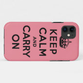 Coques Case-Mate iPhone gardez le calme et continuez l'original (Dos (Horizontal))