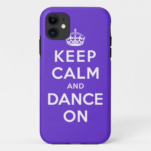 Coques Case-Mate iPhone Gardez le calme et dansez dessus (Dos)