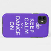 Coques Case-Mate iPhone Gardez le calme et dansez dessus (Dos (Horizontal))