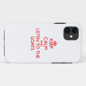 Coques Case-Mate iPhone Gardez le calme et écoutez les chèvres (Dos (Horizontal))