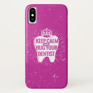 Case-Mate iPhone Case Gardez le calme et étreignez votre dentiste