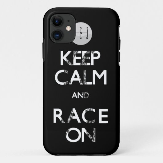 Coques Case-Mate iPhone gardez le calme et la course dessus (Dos)