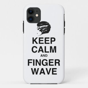 COQUE iPhone 11 GARDEZ LE CALME ET LA VAGUE DE DOIGT !