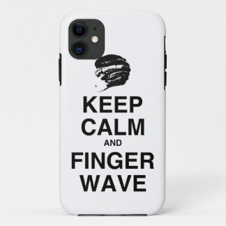 COQUE iPhone 11 GARDEZ LE CALME ET LA VAGUE DE DOIGT !