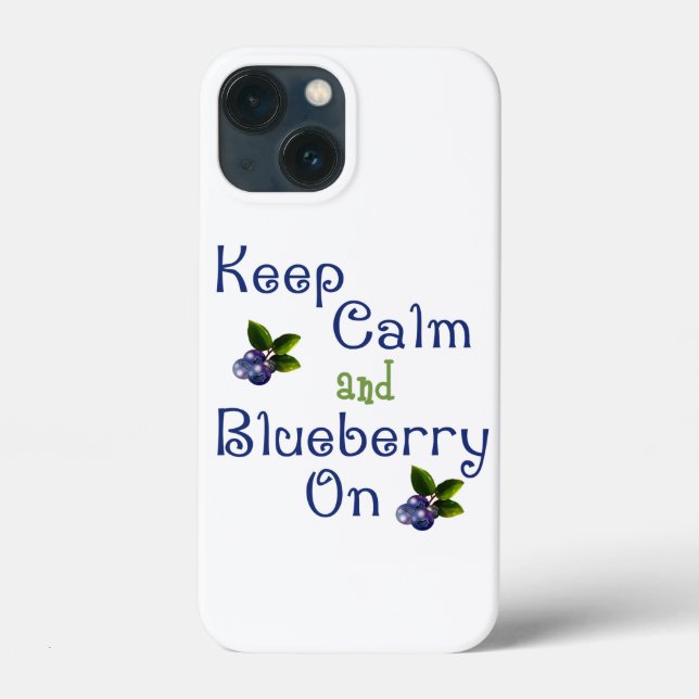 Coques Case-Mate iPhone Gardez Le Calme Et Le Blueberry Sur Coque-Mate coq (Verso)