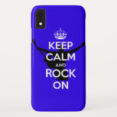Coques Case-Mate iPhone Gardez le calme et le rock (Dos)