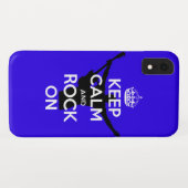 Coques Case-Mate iPhone Gardez le calme et le rock (Dos (Horizontal))