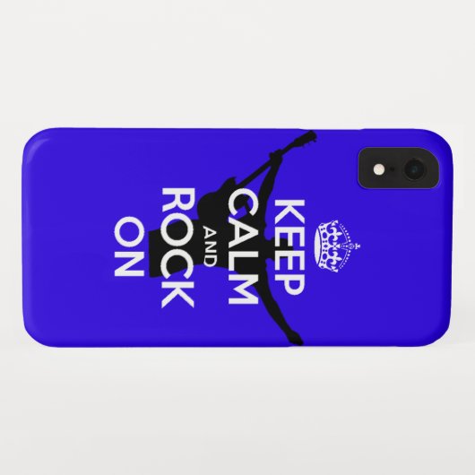 Coques Case-Mate iPhone Gardez le calme et le rock (Dos (Horizontal))