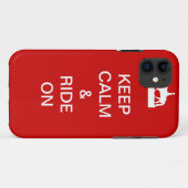 Coques Case-Mate iPhone Gardez le calme et montez dessus (Dos (Horizontal))