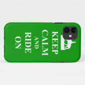 Coques Case-Mate iPhone Gardez le calme et montez dessus (Dos (Horizontal))