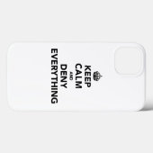 Coques Case-Mate iPhone Gardez le calme et refusez tout (Verso (horizontal))