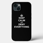Coques Case-Mate iPhone Gardez le calme et refusez tout (Verso)