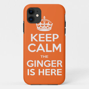 Coques Pour iPhone Gardez le calme que le gingembre est ici cas de