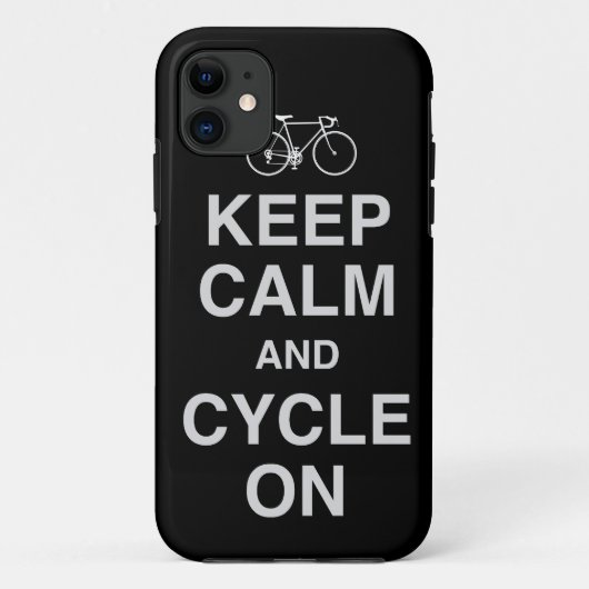 Coques Case-Mate iPhone Gardez le cas calme de l'iPhone 5 de bicyclette (Dos)