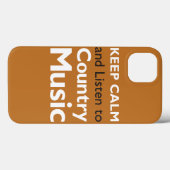 Coques Case-Mate iPhone Gardez le pays calme (Verso (horizontal))