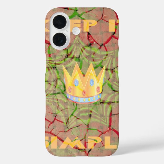 Coques Case-Mate iPhone Gardez-le simple : Cracked Earth Royal Clarity Art (Verso)