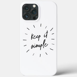 Case-Mate iPhone Case Gardez-le simple et motivant