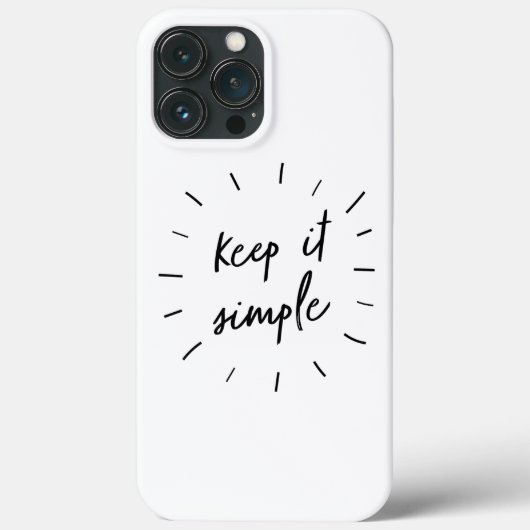 Coques Case-Mate iPhone Gardez-le simple et motivant (Verso)