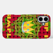 Coques Case-Mate iPhone Gardez-le simple : Gratuit Rouge Tissé imprimé Flo (Verso (horizontal))