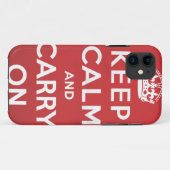 Coques Case-Mate iPhone Gardez votre calme et continuez (Dos (Horizontal))
