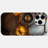 Coques Case-Mate iPhone Gardien de balle d'engrenage : Steampunk (Verso (horizontal))