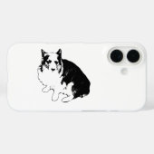 Coques Case-Mate iPhone Gardien de corgi à lanterne (Verso (horizontal))