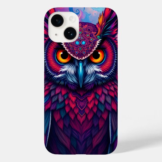 Coques Case-Mate iPhone Gardien de la Chouette cosmique (Verso)