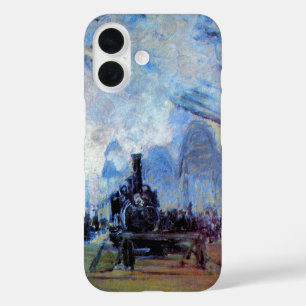 Coques iPhone 16 Gare Saint-Lazare Train Station par Claude Monet